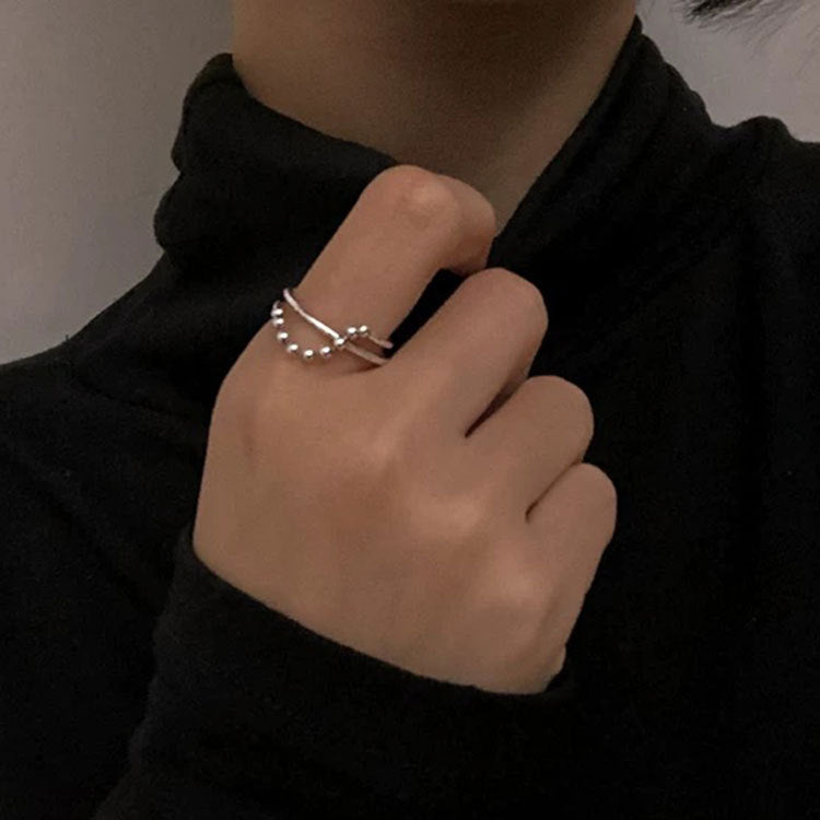 Chain Ball Wind Open Niche High-grade Rings