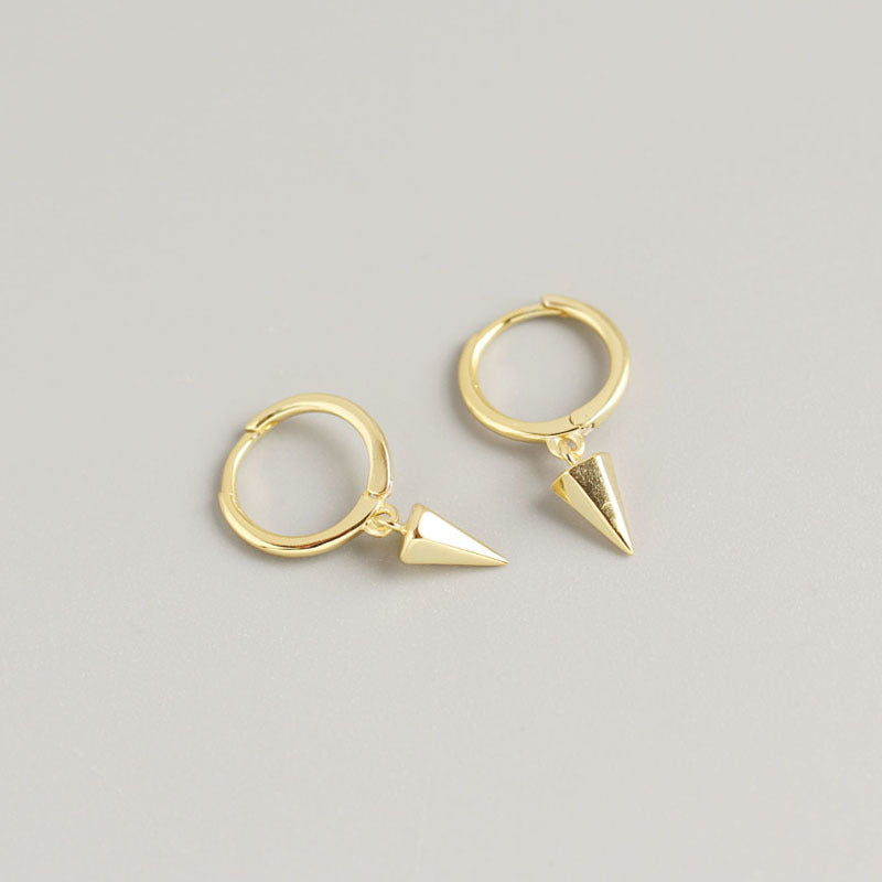 Women's Sterling Sier Minimalist Ear Clip Geometric Earrings