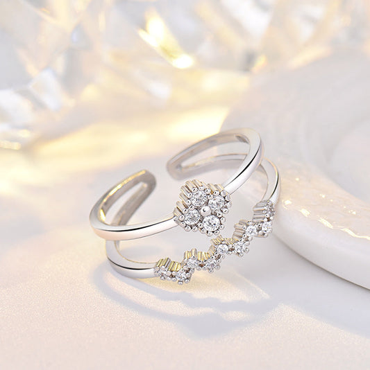 Four-leaf Clover Female Simple Stylish Index Finger Mori Rings