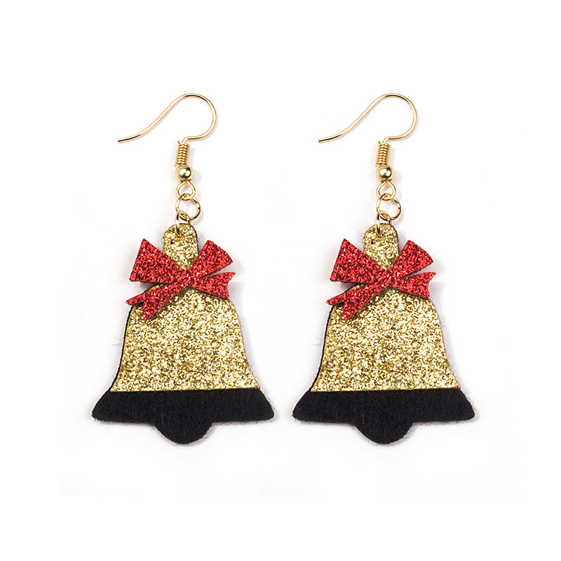 Cartoon Stereo Santa Claus Snowman Elk Earrings