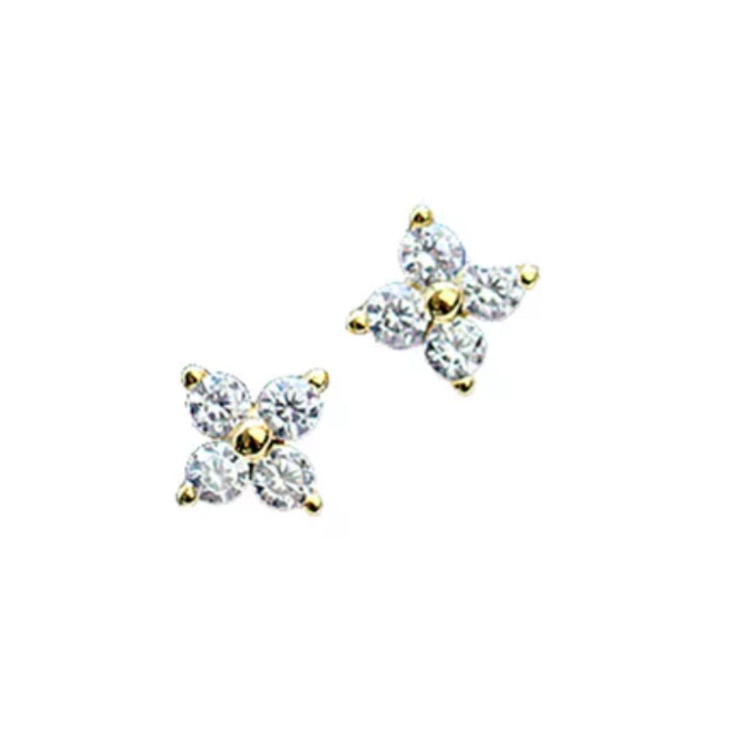 Ear Four-leaf Clover Small Flower Ladies Korean Style Earrings