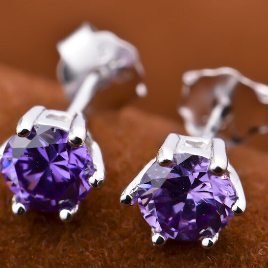 Women's Korean Style Refined Rhinestone Ear Earrings