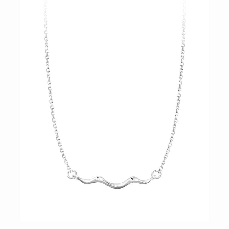Shoreline Wave Literary Retro Simplicity Design Necklaces