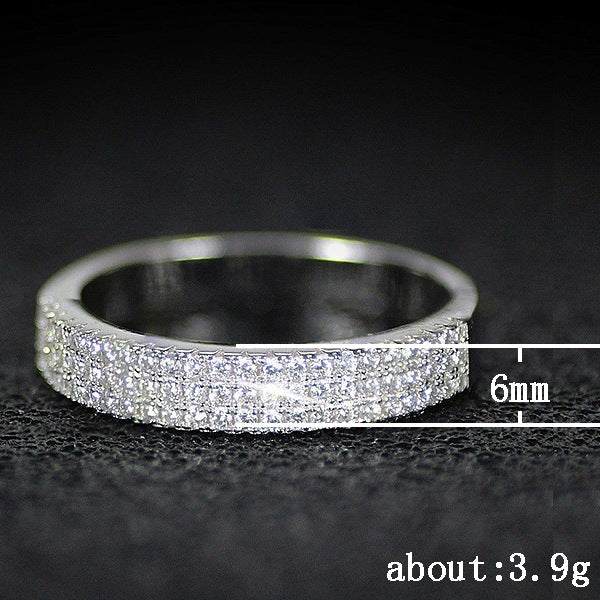 Women's Fashion Secret Inlaid Zircon Everyday Joker Accessories Rings
