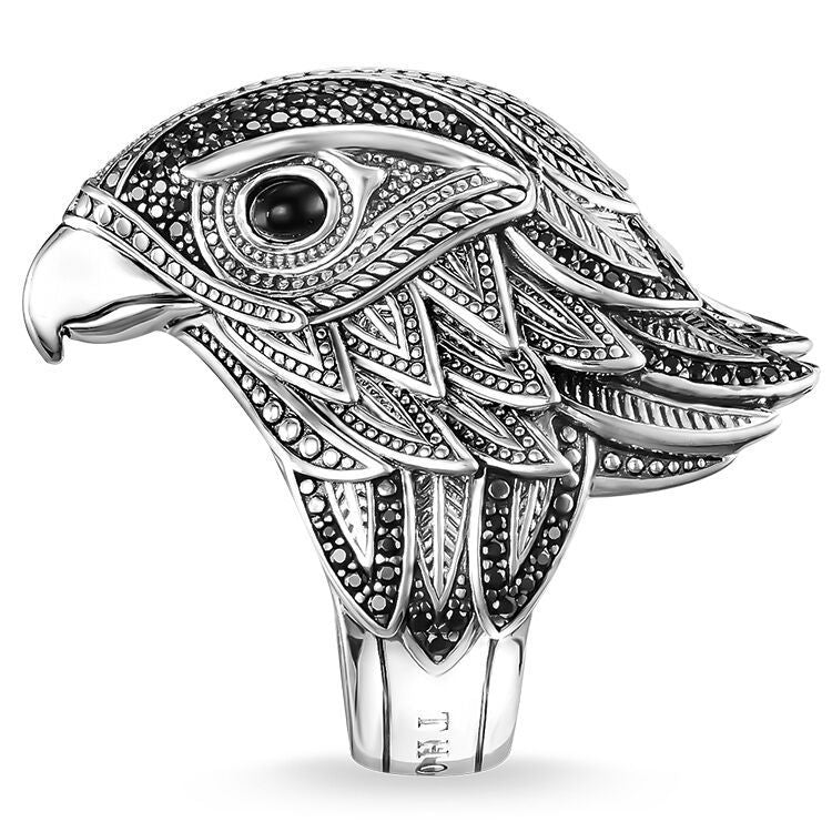 Men's Eagle Personality Retro Fashion Creative Distressed Thai Rings