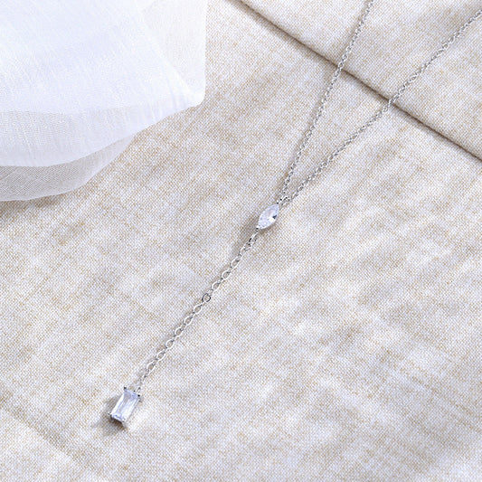 Diamond Pendant Chain Clavicle Female Simple Necklaces