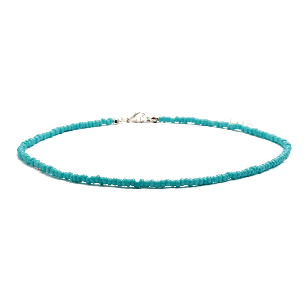 Women's Bohemian Short Handmade Fashion Color Bead Necklaces