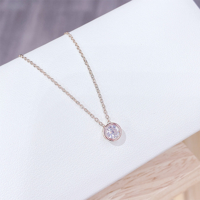 Women's Micro Rhinestone Zircon Korean Style Clavicle Necklaces