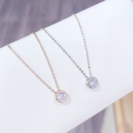 Women's Micro Rhinestone Zircon Korean Style Clavicle Necklaces