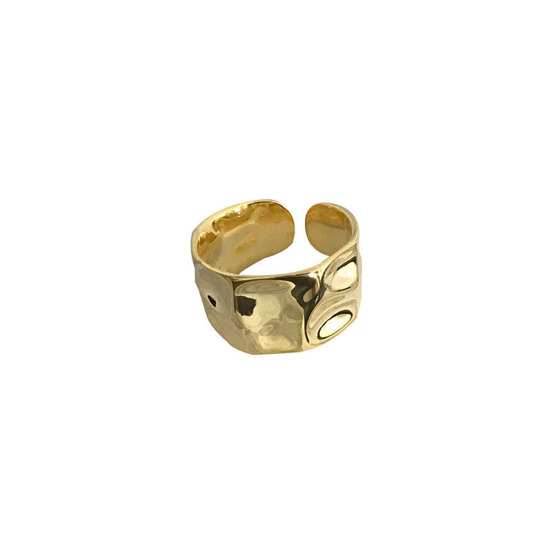 Retro Style Irregular Concave And Convex Rings