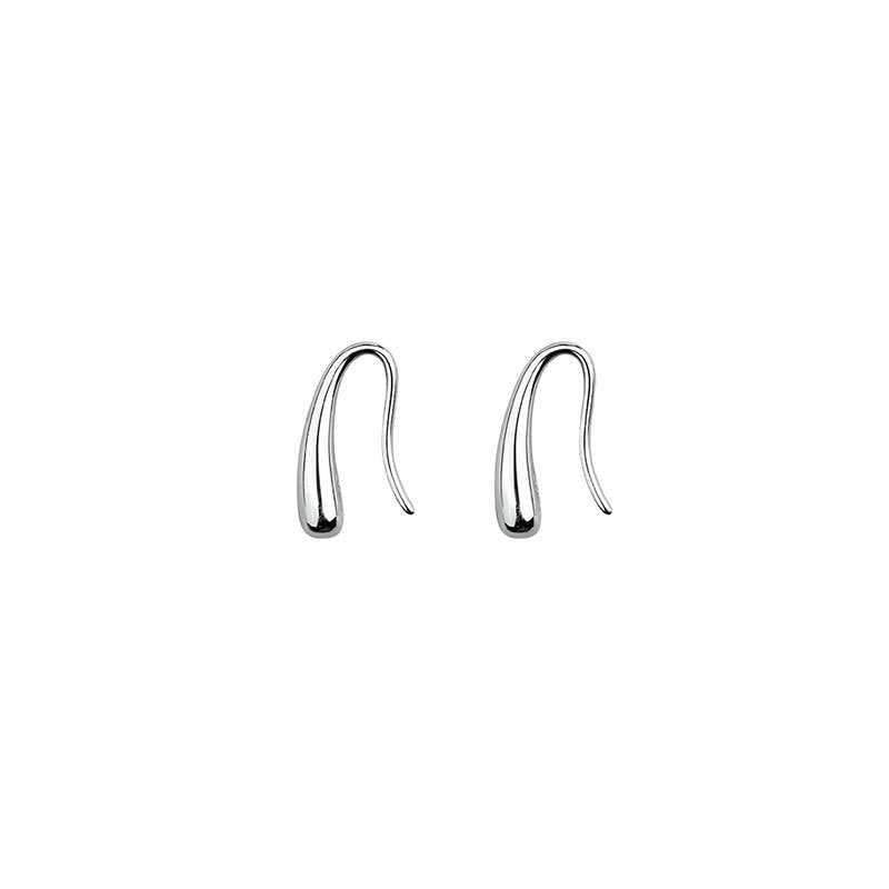 Sterling Sier Water Drop Ear Hanging Rings