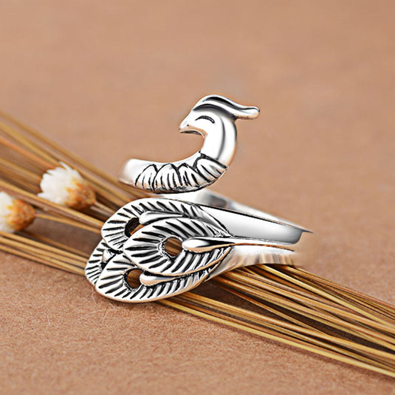 Female Wool Crochet With Thread Artifact Rings