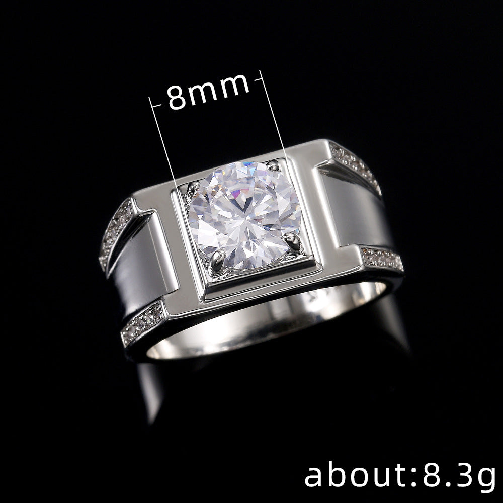 Men's Shi Classic Luxury Zircon Fashion Ornament Rings