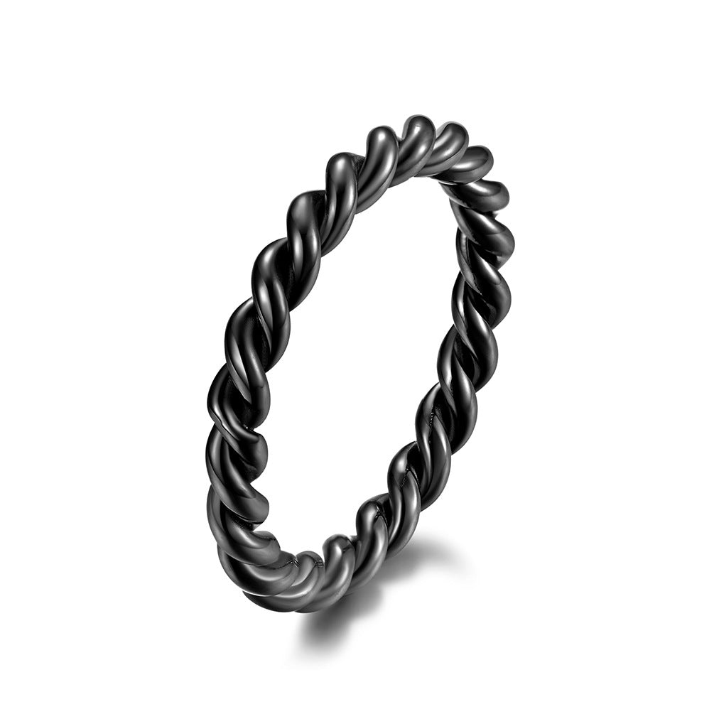 Titanium Steel Literary Trendy Man Neutral Rings