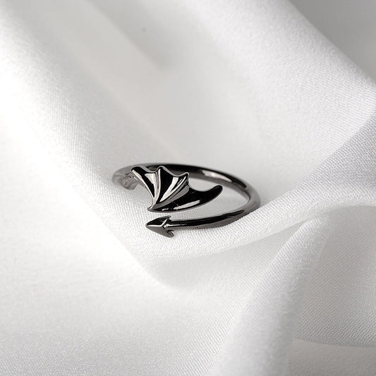 Women's & Men's Wing Couple And One Pair Cold Style Personality Trendy Rings