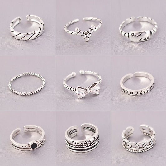 Women's & Men's Collection Marcasite Retro And Fashion Personalized Rings