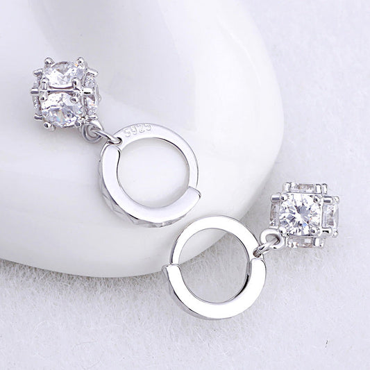 Women's Female Cube Love Window Sugar Cute Earrings