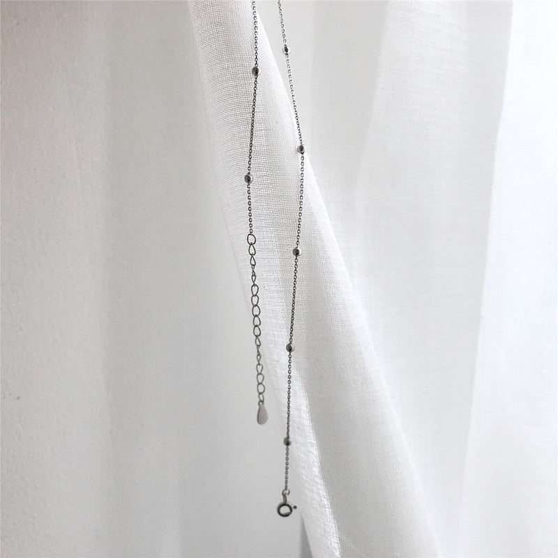 Slim Retro Interval Small Beads Short Necklaces