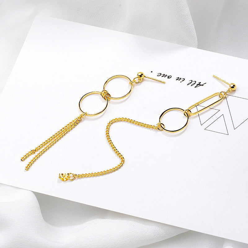 Women's & Men's Chain Punk Hip Hop Hipster Plated Less Earrings