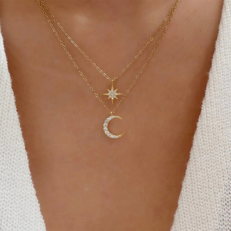 Moonlight Star Necklace-Miusejewelry