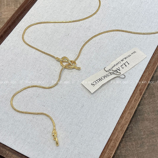 Sailor Knot Sweater Chain Light Luxury Necklaces