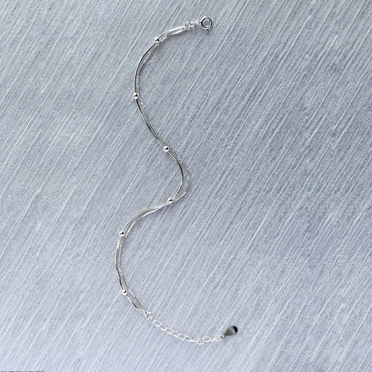 Sier Small Beans Wild Personality Affordable Bracelets