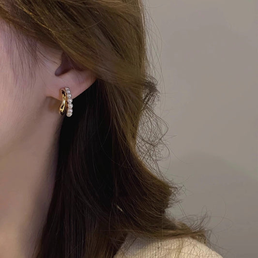 Women's Pearl For Niche Design High-grade Ear Rings