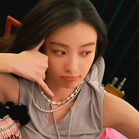 Ni Natural Cat Fritillary Pearl Female Necklaces