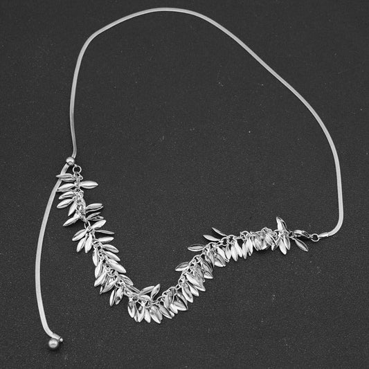 Sier Long Tassel Cold Style Unique Design Clavicle Necklaces