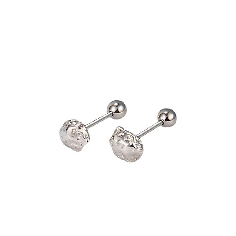 Lava Female Screw Tide Niche Design Earrings