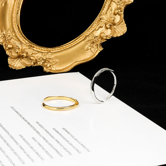 Women's Sculptural Feel Glossy For Minimalist Style Rings