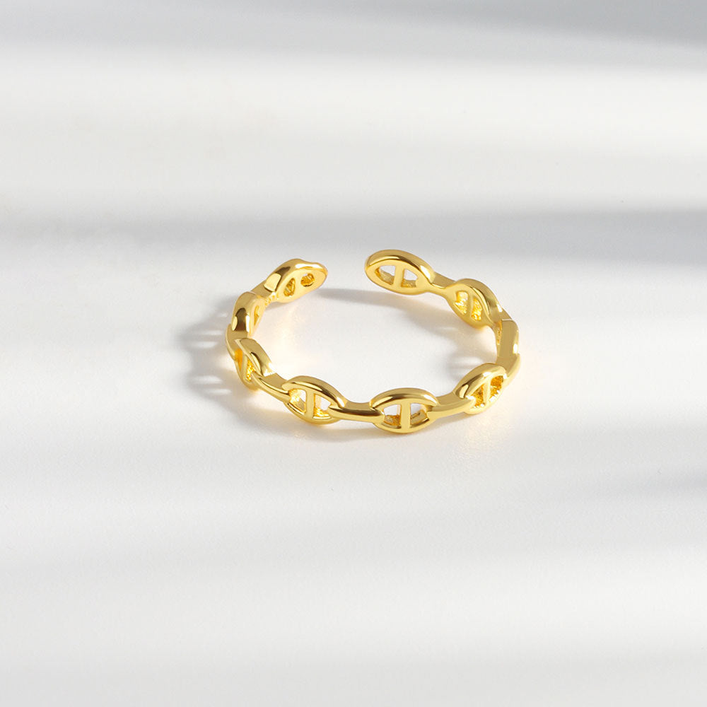 Hollow Style Open Personalized Elegant Geometric Rings