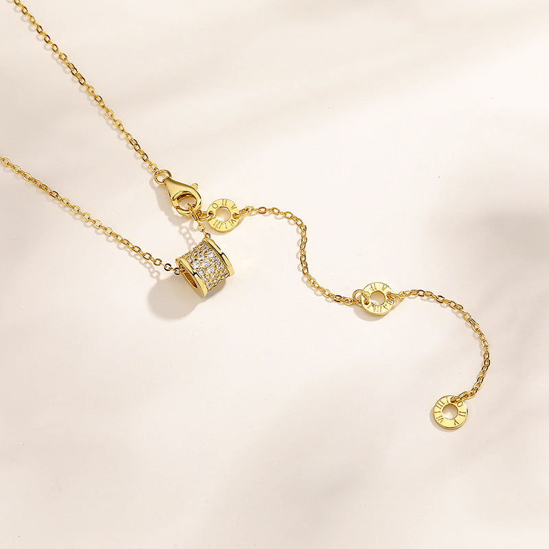 Full Diamond Jewelry Sier Small Waist Sterling Necklaces