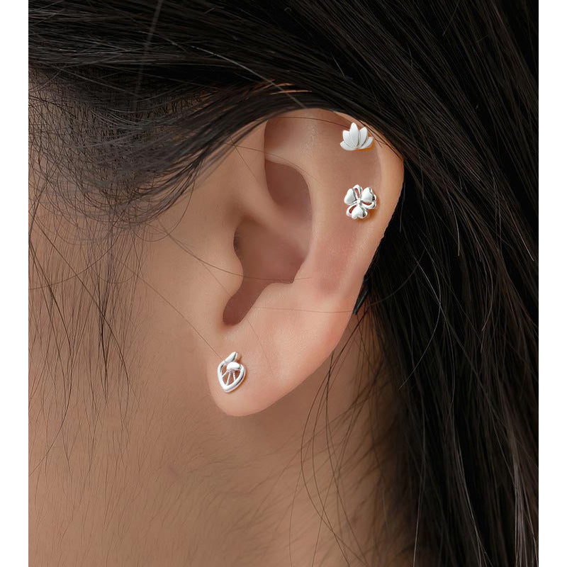 Women's Before Sleep Simple Niche Design Twist Screw Earrings