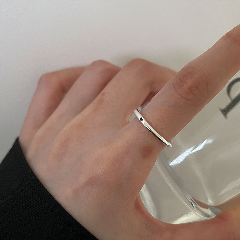 Not Late Sterling Sier Female Cute Rings