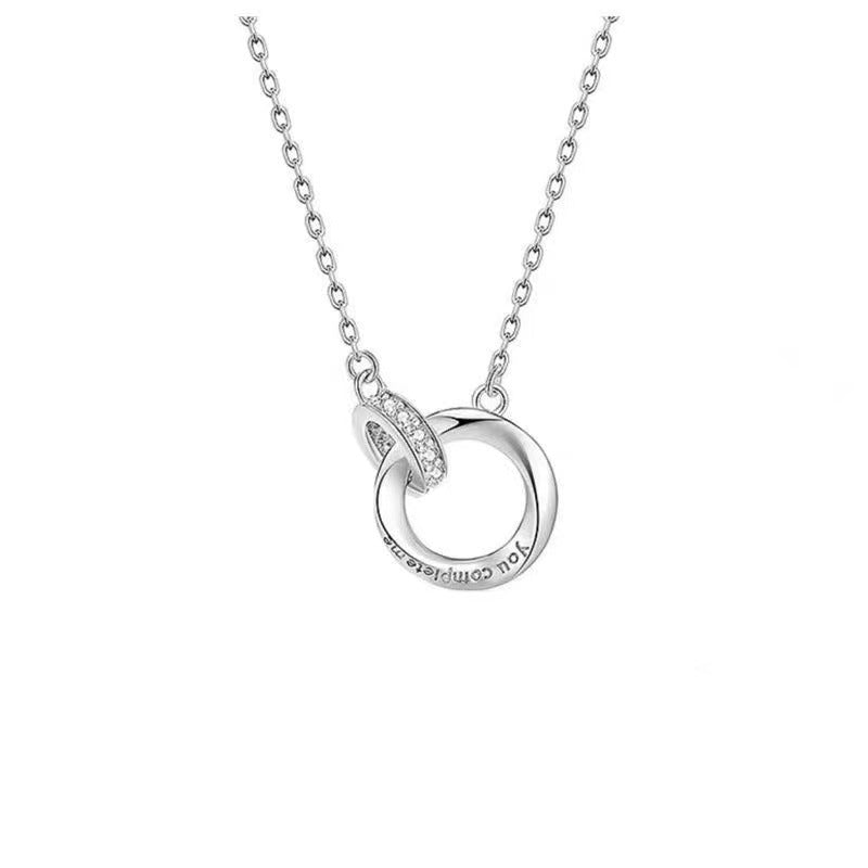 Women's & Men's Light Luxury High-grade Double Pendant Clavicle Chain Necklaces