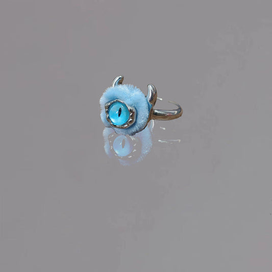 Eyes Little Monster Female Eccentric Personality Rings