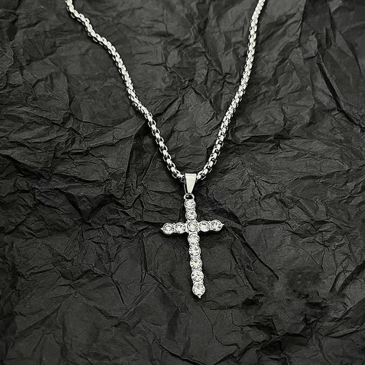 Women's & Men's Diamond Cross For Trendy Personalized Hip Hop Necklaces