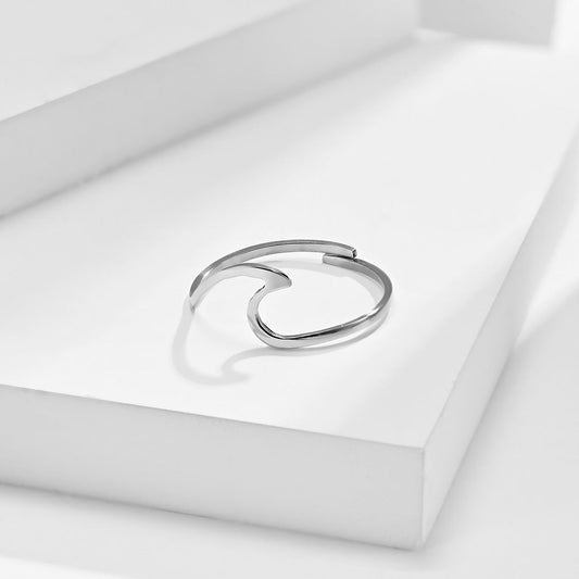 Women's Adjustable Elegant Titanium Steel Rose Gold Rings