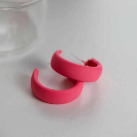 Pink Ear Female Temperament Eardrops Clip Earrings