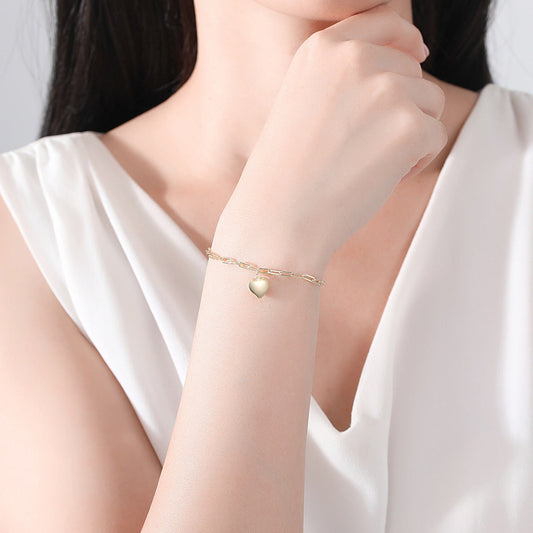 Women's Heart Sier Shaped Fashion Fairy Niche Bracelets