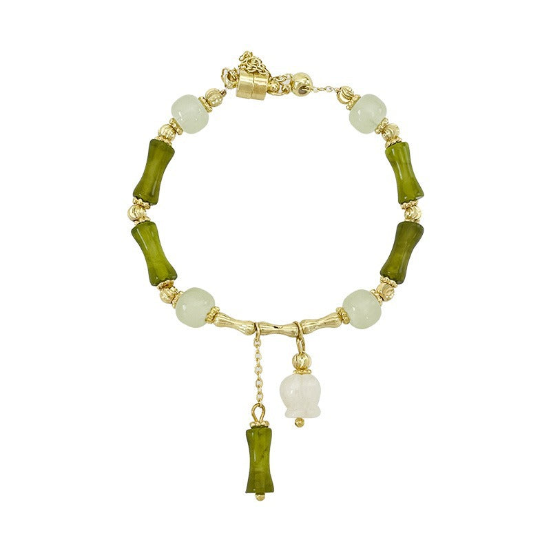 Women's Bamboo Jade For Chinese Style Traditional Bracelets