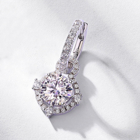 Women's Popular Moissanite High Sense Sterling Sier Earrings