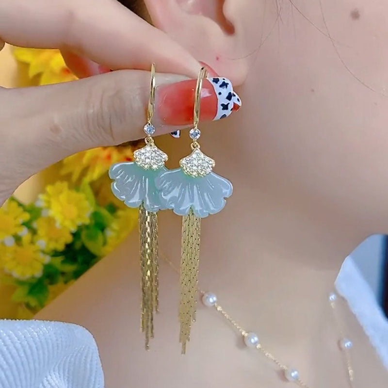 Design Unique Temperament Long Fringe High Earrings