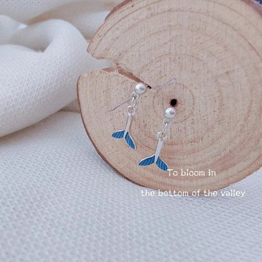 Women's Fishtail Trendy Sier Graceful Ear Ornaments Rings