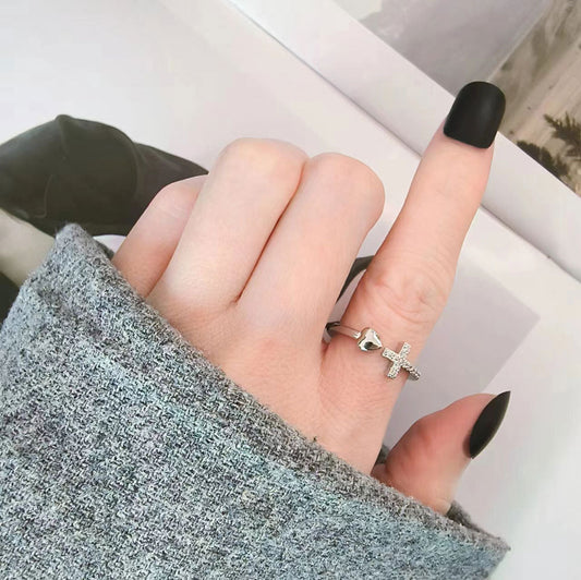 Heart-shaped Open Versatile Daily Stylish And Rings