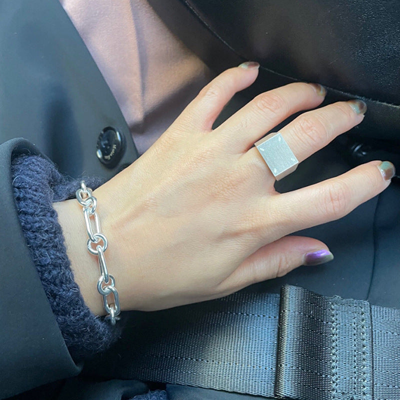 Women's Geometric Three-dimensional Hip Hop Open Disco Jumping Conspicuous Rings