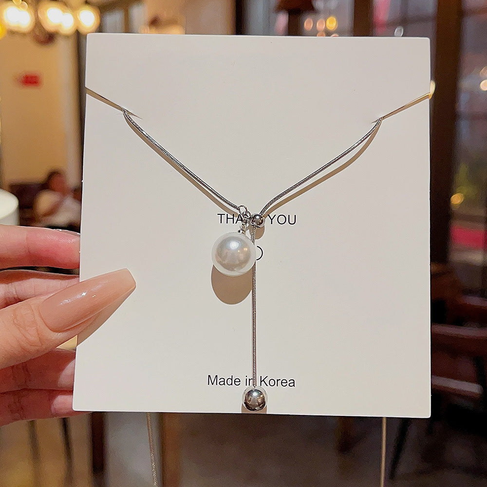 Women's Pearl Light Luxury Ornament High-grade Minority Necklaces