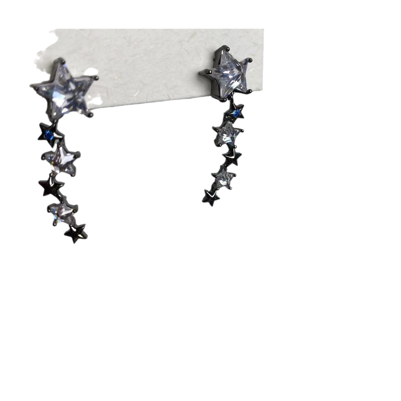 Irregular Metal Pentagram Female Simple Personalized Earrings