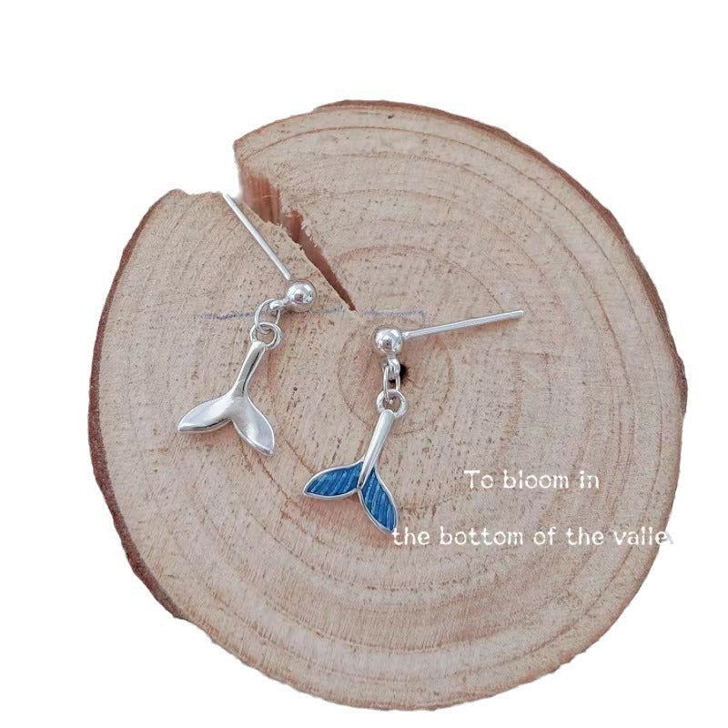 Women's Fishtail Trendy Sier Graceful Ear Ornaments Rings